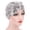 Silver, variant on Comfortable Turban Headpiece Caps Suitable for Everyday Use Women Head Wrap Sequins Headpiece Headwrap