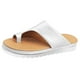 thumbnail image 5 of Sandalias de plataforma para mujer, cómodas, para playa Plata 40, 5 of 9