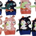 thumbnail image 4 of Conjunto De Bufanda Y Gorro De Invierno Para Niños De 1 A 6 Años, Gorro Tejido Con Dinosaurio De Unicornio, Bufanda, Gorros Con Capucha Y Orejeras Para Bebés, Niñas Y Niños Methold AP008111-01, 4 of 6
