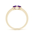 thumbnail image 2 of ANGARA Natural 0.4 Ct. Amethyst Fashion Ring in 14K Yellow Gold for Women (Ring Size: 3), 2 of 8