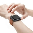 thumbnail image 5 of WFEAGL Genuine Leather iwatch Band for iWatch Series 42mm 44mm 45mm Brown/Black, 5 of 10