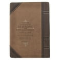 thumbnail image 3 of Strong and Courageous Antiqued Zippered Classic LuxLeather Journal - Joshua 1:9, 3 of 7