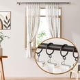 thumbnail image 4 of GASRONS 50 Packs Black Metal Curtain Rings with Eyelets, 1 inch Inner Diameter Drapery Rings Apply for Curtain Rods(Fits Up to 3/4-Inch Rod), 4 of 7
