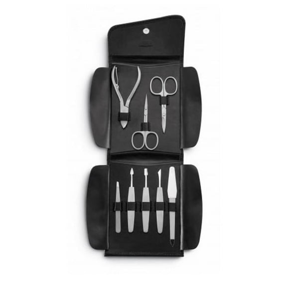 Grayhawk 18962 Leather Manicure Set - 8 Piece