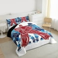 thumbnail image 3 of Homewish Ice Hockey Bedding Comforter Set,Hockey Sport Lovers Twin Comforter Sets,Red Blue White Bedding Set For Kids Boy,Microfiber Bedroom Decor Reversible,2-Piece, 3 of 8