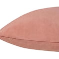 thumbnail image 3 of Delara Velvet Decorative Throw Pillow Cover, 20x20 inch, Pack of 1, Soft Breathable Cushion Cover with Hidden Zipper, Peach, 3 of 4