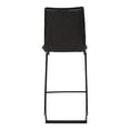 thumbnail image 3 of Moe's Radiant 26" Faux Leather Counter Stool in Black (Set of 2), 3 of 4