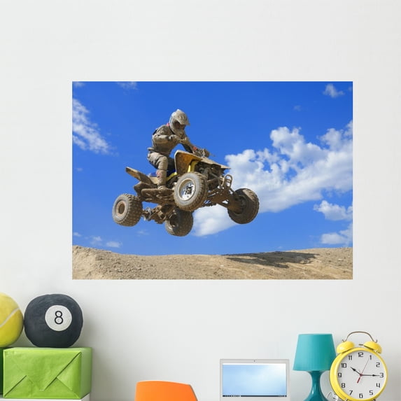 Quad Jump Wall Mural by Wallmonkeys Peel and Stick Graphic (48 in W x 34 in H) WM73343