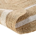 thumbnail image 4 of KALVEERA Coastal Scalloped Braided White Runner Rugs, 2 x 10, Non-Slip Backing, 4 of 5