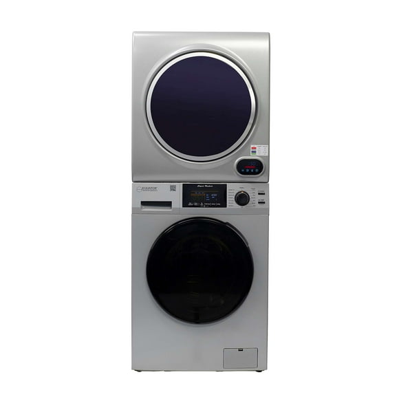 Equator PREMIUM STACKABLE 110V Washer 1.62cf 15 Lbs + Vented DIGI Dryer 3.5cf