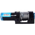 thumbnail image 4 of , ATV/UTV Winch- 12 V 3500LBS Electric Winch with Steel Cable, Wire and Wireless Remote Control, Roller Fairlead, Black ,Steel ,, 4 of 16