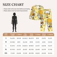 thumbnail image 4 of Balery Garden Honeybee Gnomes Conjunto de Pijama con Estampado para Mujer, Conjunto de Dos Piezas con Manga Larga, Ropa de Dormir Suave con Bolsillos, Pijamas Cómodos-Medium, 4 of 7