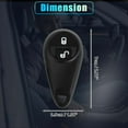 thumbnail image 6 of Unique Bargains 433MHz NHVWB1U711 Keyless Entry Remote Ignition Transponder Key Fob for Subaru Forester Impreza 2 Button, 6 of 7