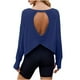 thumbnail image 2 of Karight Open Back Tops for Women Long Sleeve Athletic Shirts Backless Gym Yoga Workout T-Shirt Trendy Blouses with Thumb Hole, 2 of 9