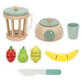 thumbnail image 2 of Wood Blender Toy, High Simulation Wooden Juicer Toy Interaction Entertainment Basswood  For Home For Children, 2 of 8