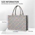 thumbnail image 3 of Large Capacity Tote Bag,Flower Princess Pattern Handbag Fashion Luxury Tote Bag,15.7"x13"x 5.1" Inches,Laptop Compatible, 3 of 6