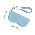 thumbnail image 3 of Ohufall Color Block Silicone Sunglasses Case Portable Eyeglass Protective Cover For Outdoor, 3 of 6