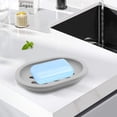 thumbnail image 2 of 4 Pack Bar Soap Holder, Keep Soap Bars Dry Clean, Soap Dish SoapTray, Bathroom Soap Dish, Bathtub Soap Dish (Gray), 2 of 9