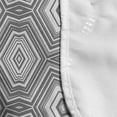thumbnail image 4 of Grey and White Microwave Oven Cover, Abstract Pattern with Lots of Triangular Elements a Greyscale of Forms, Water Resistant Organizer with Pockets for Kitchen, 36" x 12", White and Grey, by Ambesonne, 4 of 4