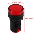 thumbnail image 2 of Noref 10Pcs  AC/DC 24V 22mm Thread LED Electronic Indicator Signal Light, Electronic Indicator Signal Light,Signal Light, 2 of 9