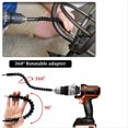 thumbnail image 4 of Juego de 31 Extensiones de Broca Flexibles con Adaptador de Vaso Giratorio y Vástago Hexagonal, Destornillador de Ángulo Recto de 105°., 4 of 8