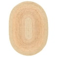 thumbnail image 2 of SAFAVIEH Braided Carina Bordered Reversible Area Rug, Gold/Natural, 5' x 7' Oval, 2 of 11