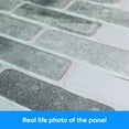 thumbnail image 2 of Smart Profile – 3D Wall Panels for Interior Decor Non-adhesive PVC - Size (40.1 x 19.3) Inches - 3D Wallpaper Faux Brick Paneling for Home & Office (Light Gray, 20), 2 of 6