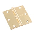 thumbnail image 1 of Bisagra para puerta National Hardware Bright Brass de 3 1/2 pulgadas Paquete de 3 L, 1 of 3