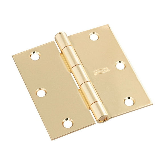 Bisagra para puerta National Hardware Bright Brass de 3 1/2 pulgadas Paquete de 3 L