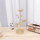 thumbnail image 2 of Candelabro de hierro con forma de rama de árbol y pájaro pequeño, estilo nórdico, para decoración del hogar, bodas y fiestas (estilo E dorado)., 2 of 6