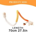 thumbnail image 3 of 1PCS Cat Chew Rope for Teeth - Cotton Durable Cat Chew Toys, Teeth Cleaning Interactive Cat Toy for Kittens Adult Cats Puppy Breeds Indoor Use,Cat Chew Stick Cat Teething Toys Red,27.5 Inch,Purple, 3 of 9