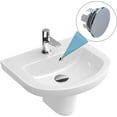 thumbnail image 5 of 4 Pack Sink Overflow Ring, Bathroom Kitchen Sink Basin Trim Overflow Cover Hole Insert Cap Chrome, 5 of 6