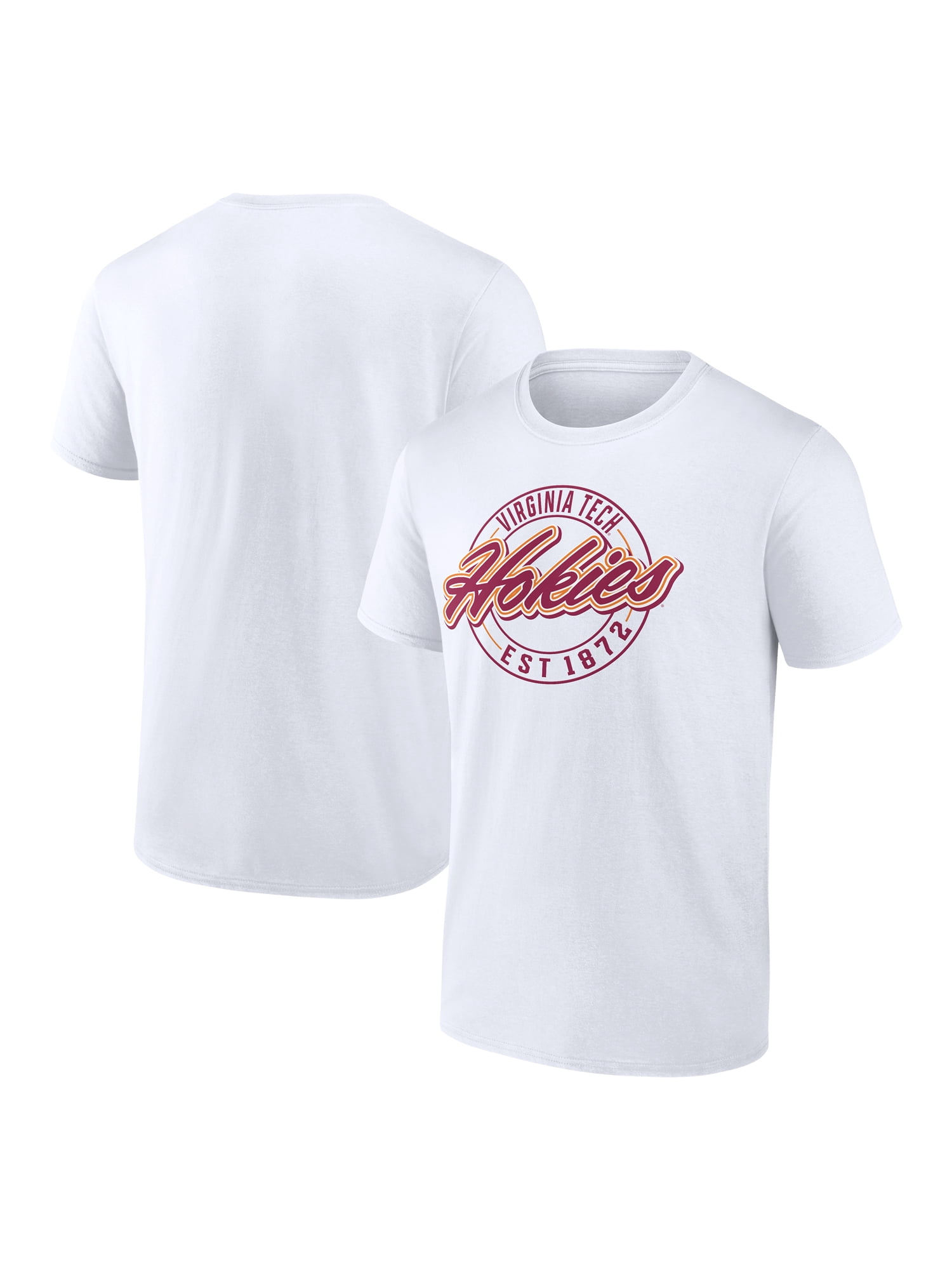 NCAA Virginia Tech Hokies Men's Cotton White Short Sleeve T-Shirt