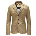 thumbnail image 1 of Chaqueta informal de algodón para hombre, chaqueta de traje, abrigo ajustado, Tops LingWen 8390612160233, 1 of 1