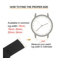 thumbnail image 2 of Uxcell Black Nylon Watch Band 20mm Width Soft and Comfortable Nylon Strap with Silver Buckle, 2 of 6