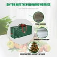 thumbnail image 4 of Tyidzon Christmas Tree Storage Bag - Stores 7.5 Ft Artificial Xmas Tree - Waterproof Extra Large Christmas Tree Bag with Durable Handles&Dual Zippers - Labeling Card Slot - Green, 4 of 8
