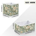 thumbnail image 2 of Open Home Storage Bins Durable Foldable Fabric Organizers for Clothes Toys Books 15.75x10.63x6.96 in Vintage Floral Pattern, 2 of 7