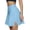 Light Blue, variant on Women's High Waist Workout Skort Tennis Skirt with Pockets Shorts Crossover Athletic Pleated Skorts for Running,Tennis,Gym Black 2XL