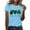 Z009-Light Blue, variant on Ichuanyi St Patricks Day Print Shirt Women Funny Saint Patricks Day Shirts Cute Tshirt Irish Graphic Tee Tops Female Blouses