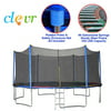 "Clevr Trampolines with Kids Safety Enclosure Net, Sizes: 36""/55""/7/12/15"