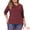 Burgundy, variant on Unique Bargains Women's Plus Size Round Neck Long Sleeved T-Shirts Loose Tunic Blouses 3X Dark Blue
