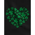 thumbnail image 2 of Proud Irish Green Clovers Heart Sweatshirt St Patricks Day Cute Gift Irish Women Hoodie, 2 of 6
