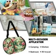 thumbnail image 5 of ZIATUBLE Hummingbird Floral Dispenser Tissue Holder Round Paper Towel Storage Bag with Smooth Zipper Paper Dust Cover Case Stain Resistant Paper Towel Storage Container Home Decor, 5 of 7