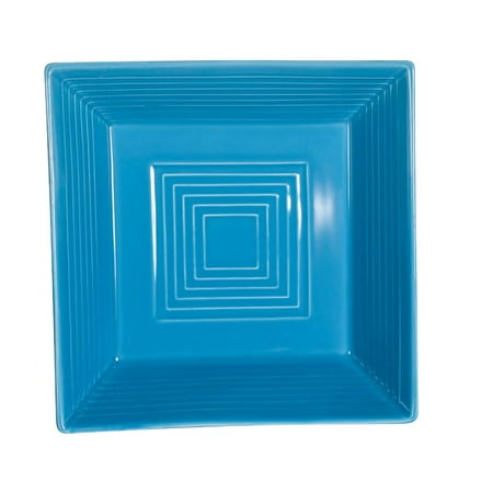 

Color Tango Square Bowl 42 Oz. 8 Sq. X 2-3/8 H Porcelain Peacock 8 packs