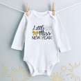 thumbnail image 4 of XDZJLR My First Christmas Baby Boy Outfit My First New Year Clothes New Year Letter Print Jumpsuit Set Rompers White 9-12 Months, 4 of 4