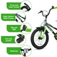 thumbnail image 5 of Hykolity Kids Bike, 16 Inch Children Bicycle for Boys & Girls Ages 4-6 Years Old, Rider Height 38-48 Inch, Sport Bike BMX Freestyle Handlebar Black Green, 5 of 7