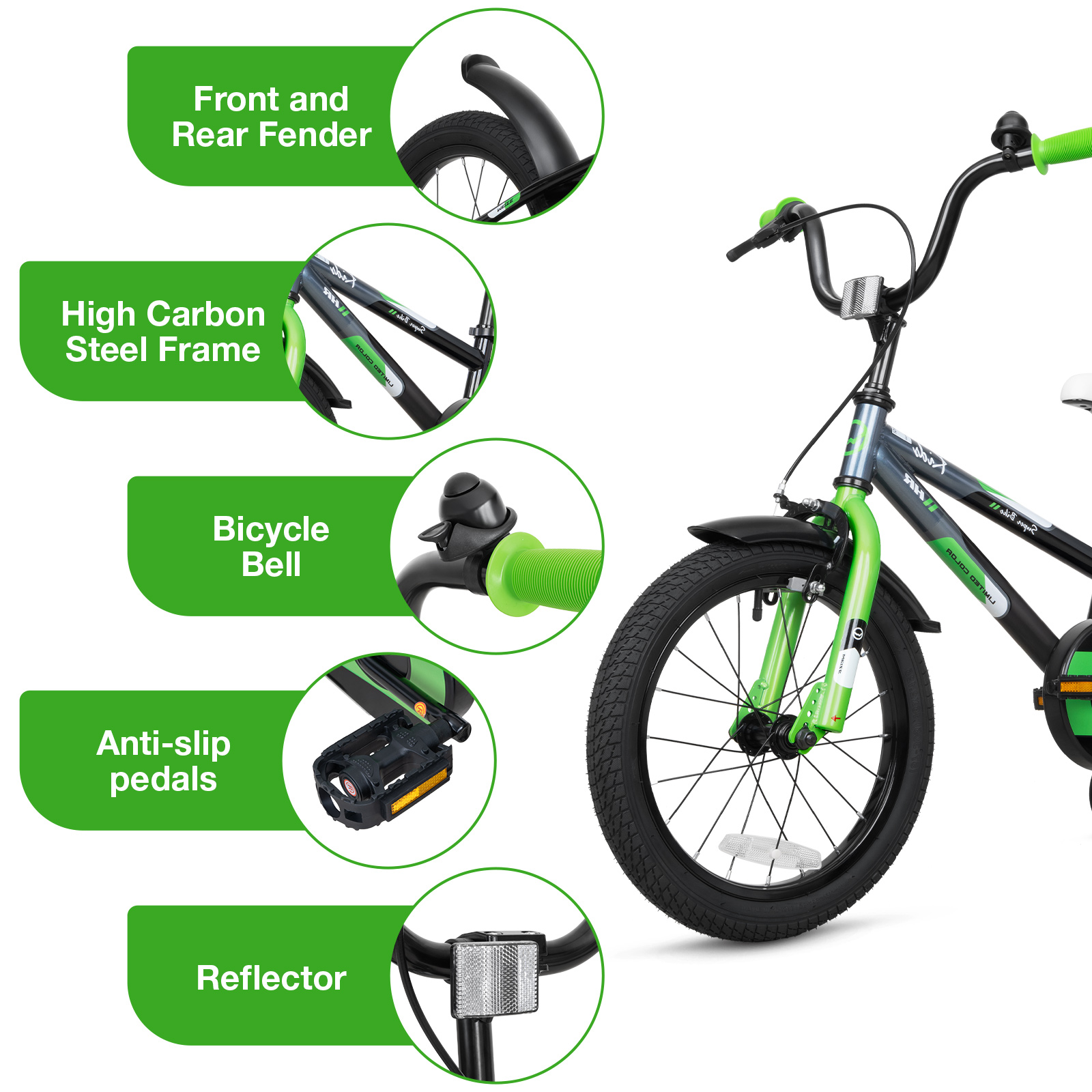 Hykolity Kids Bike 16 Inch BMX Freestyle photo 5