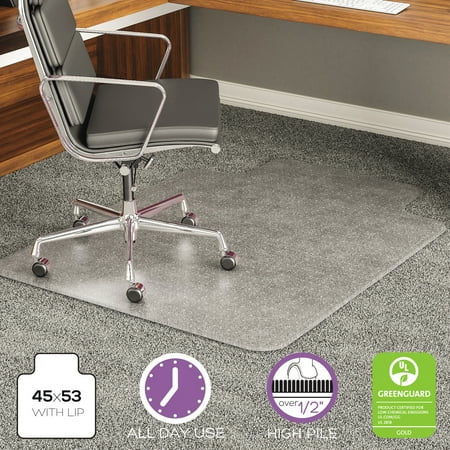 Deflecto Execumat 45 X 53 Chair Mat For High Pile Carpet