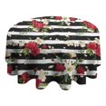 thumbnail image 4 of Pioneer Flower Floral Print Pattern Round Tablecloth 60"x60",Wrinkle Wipeable Table Cloth for Kitchen Dining Room Picnic Patio Party, 4 of 6