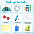 thumbnail image 4 of Costway Inflatable Water Park with Climbing Wall Splash Pool Water Cannons 735W Blower, 4 of 9
